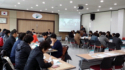 통장회의 이용 제1회 전국동시조합장선거 안내