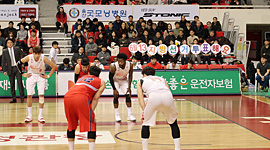 울산모비스 홈경기에서 제7회 전국동시지방선거 아름다운 선거 행복한 우리울산 캠페인 실시